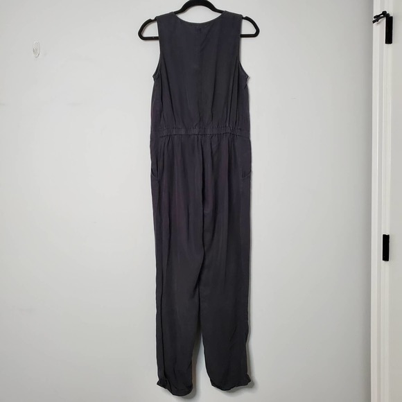 THREAD & SUPPLY • Charcoal Gray Tencel Sleeveless Jump Suit Sz S - Picture 8 of 8